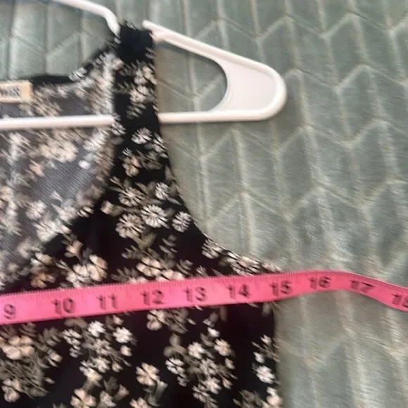 Wallflower Mini Dress Small Micro Ditsy Floral 90s Y2K Babydoll Dark Fairy Goth - Picture 11 of 11